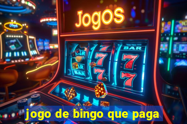 jogo de bingo que paga