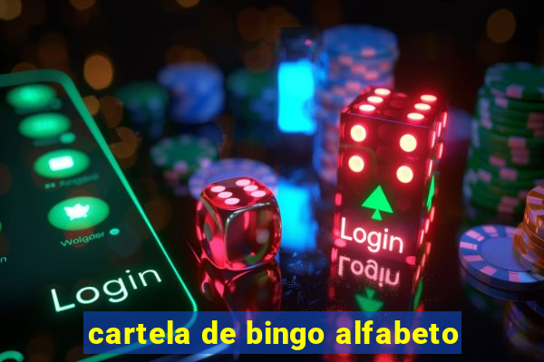 cartela de bingo alfabeto