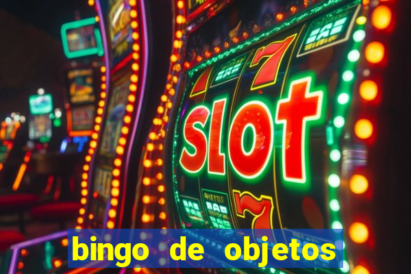 bingo de objetos para imprimir