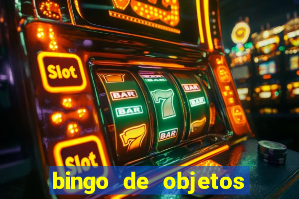 bingo de objetos para imprimir