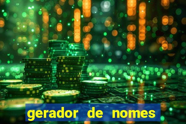 gerador de nomes para jogos