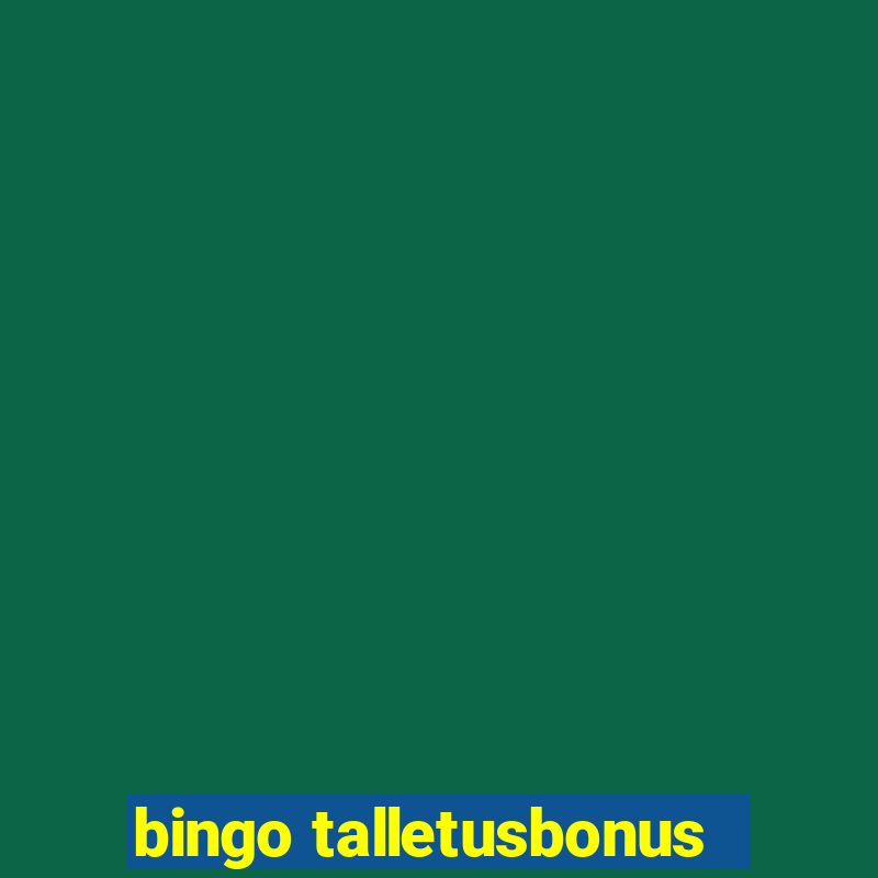 bingo talletusbonus