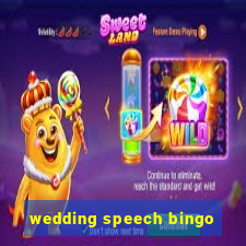 wedding speech bingo