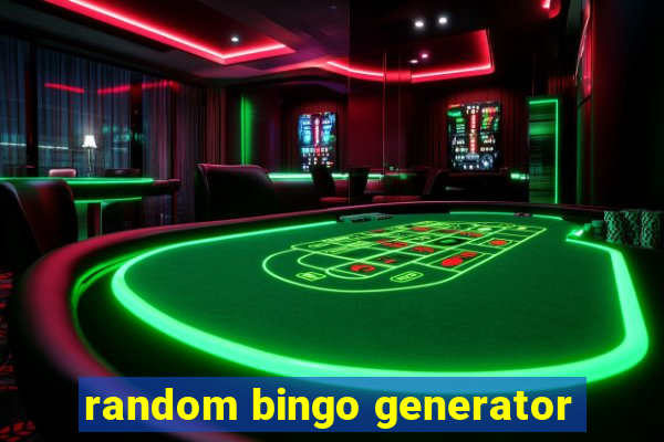 random bingo generator