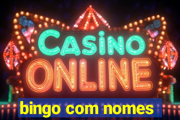 bingo com nomes