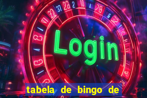 tabela de bingo de 1 a 100