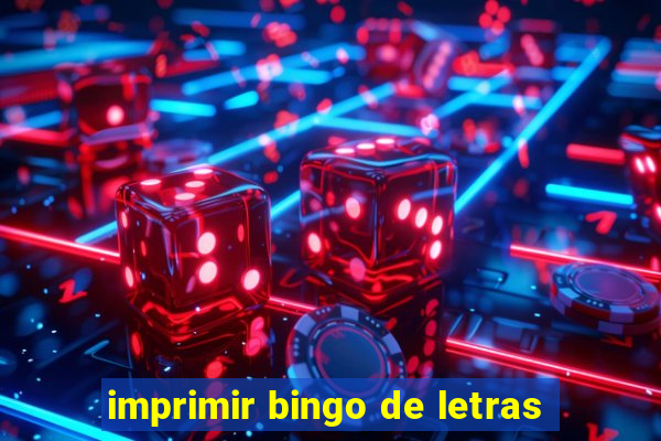 imprimir bingo de letras