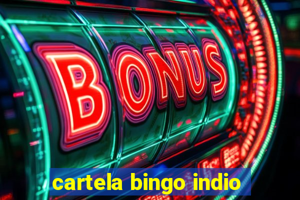 cartela bingo indio