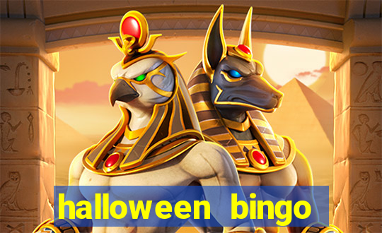 halloween bingo cards with numbers