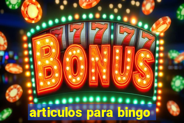 articulos para bingo